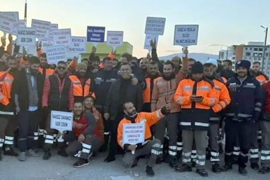 Çanakkale'de çöp toplama işçileri iş bıraktı