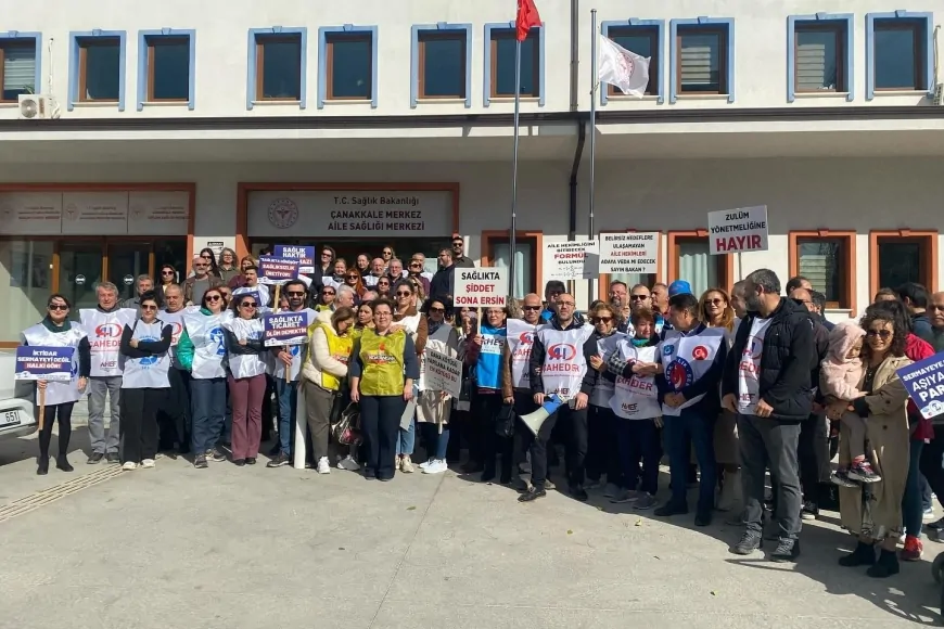 Aile hekimleri ‘eziyet yönetmeliği’ne karşı Çanakkale'de iş bıraktı: Derhal geri çekilmeli!