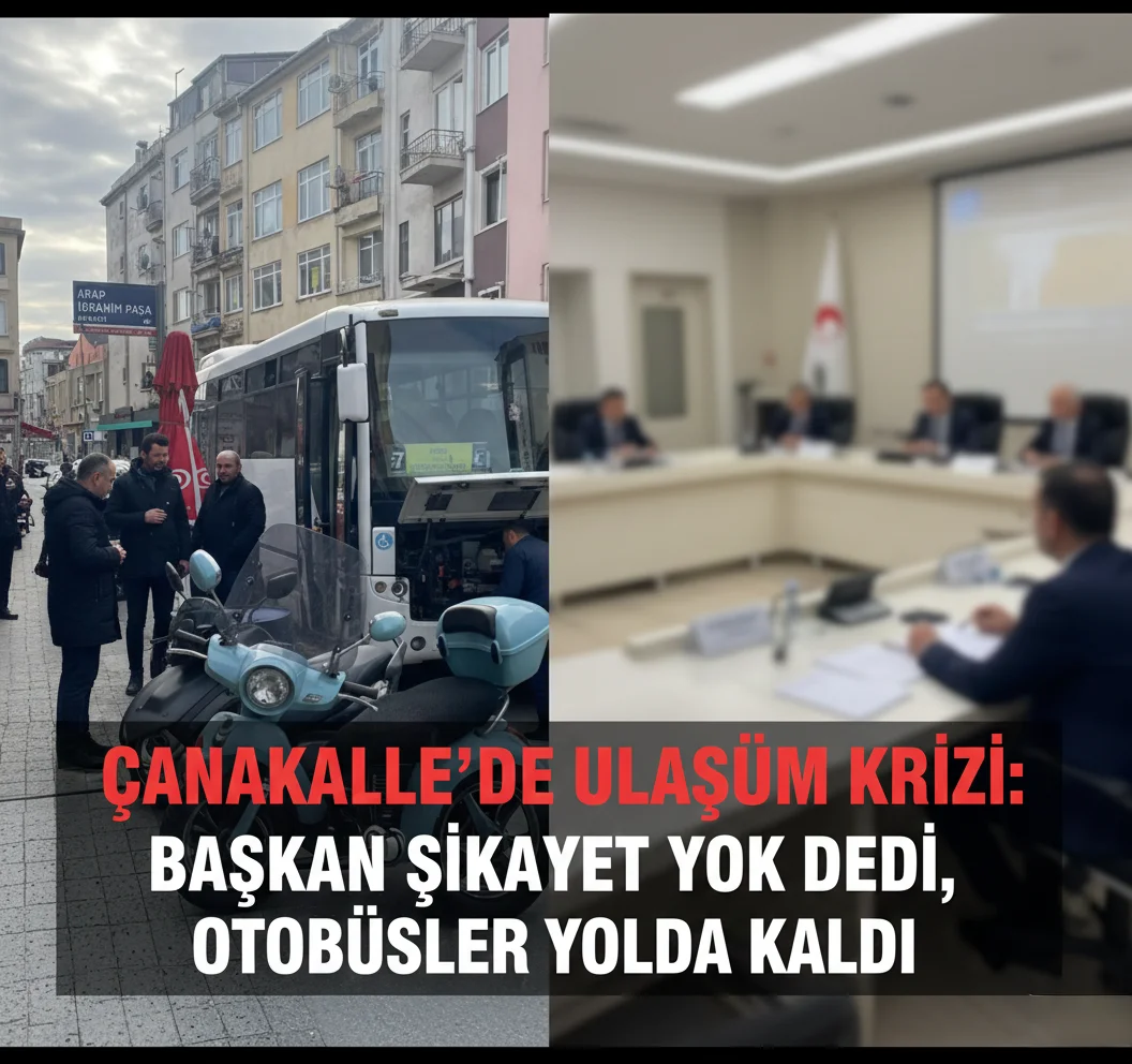 Başkan "Şikayet Yok" Dedi, Otobüsler Yolda Kaldı